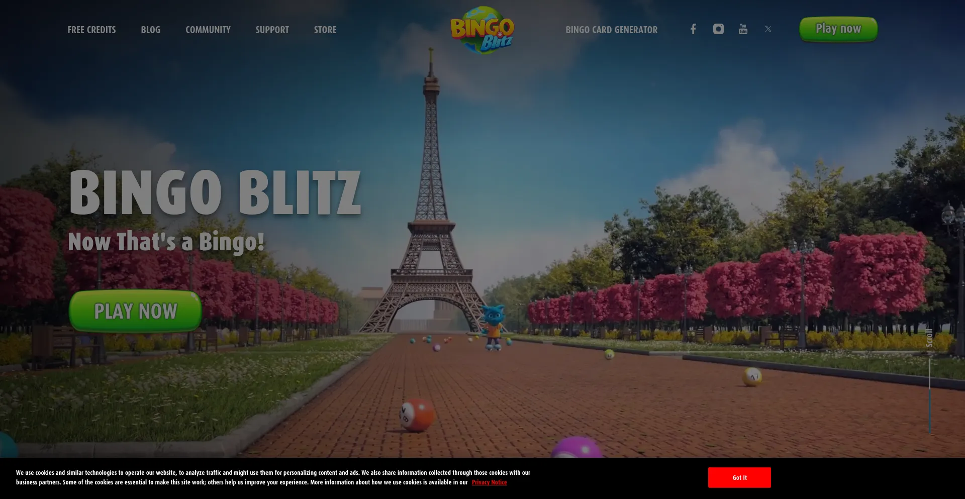Bingoblitz.com Screenshot