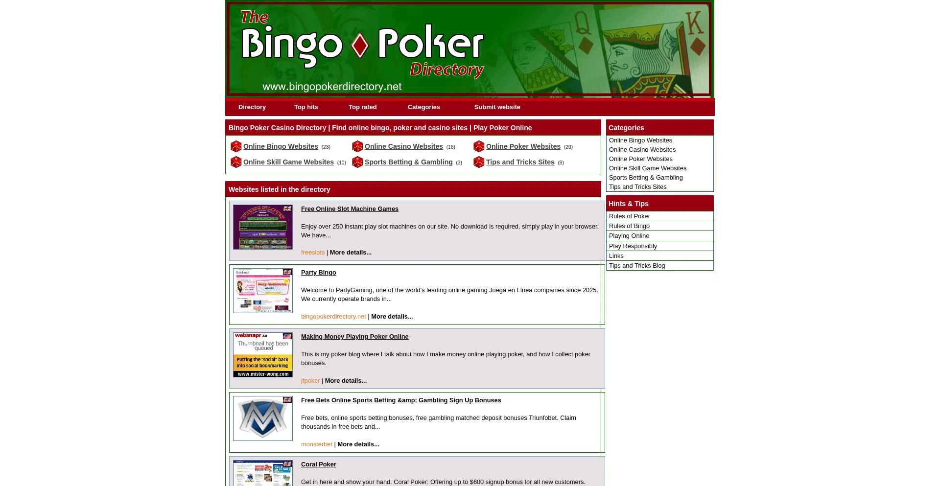Bingopokerdirectory.net
