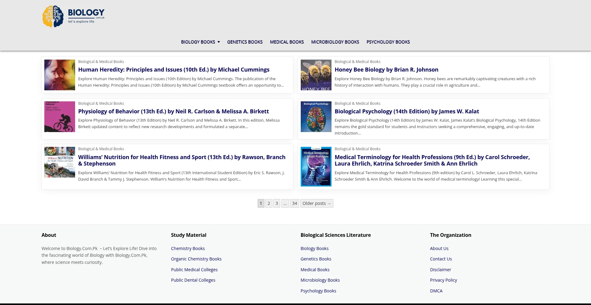 Biology.com.pk Screenshot