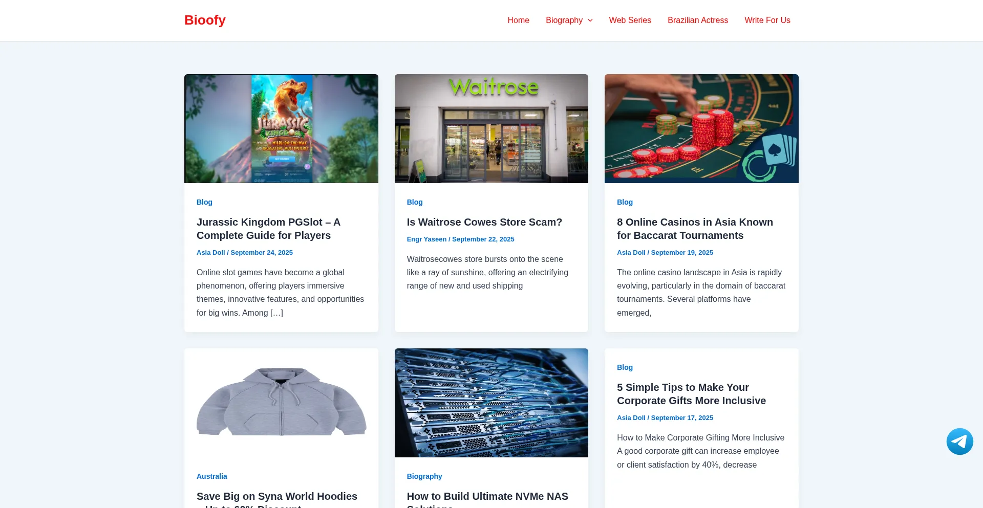 Bioofy.net Screenshot