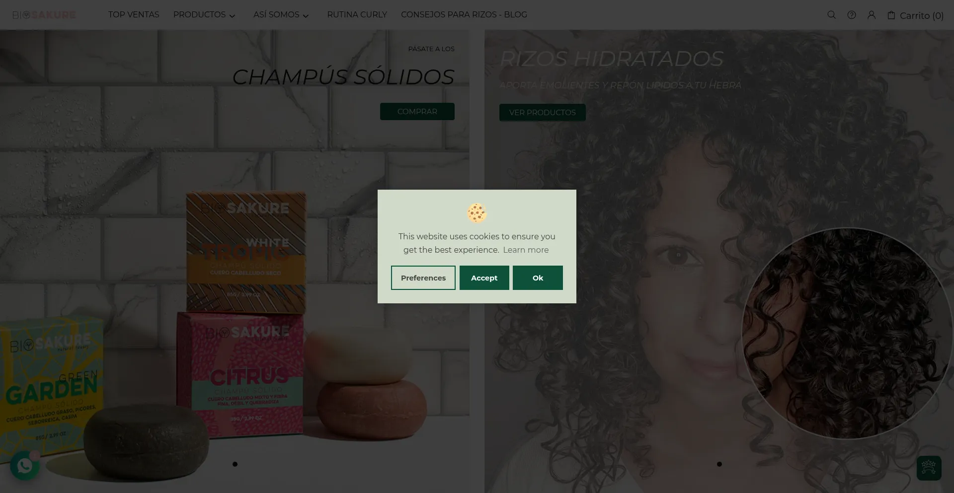 Website screenshot of Biosakure.com