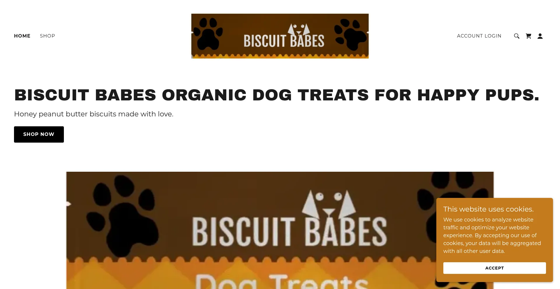 Website screenshot of Biscuitbabes.net