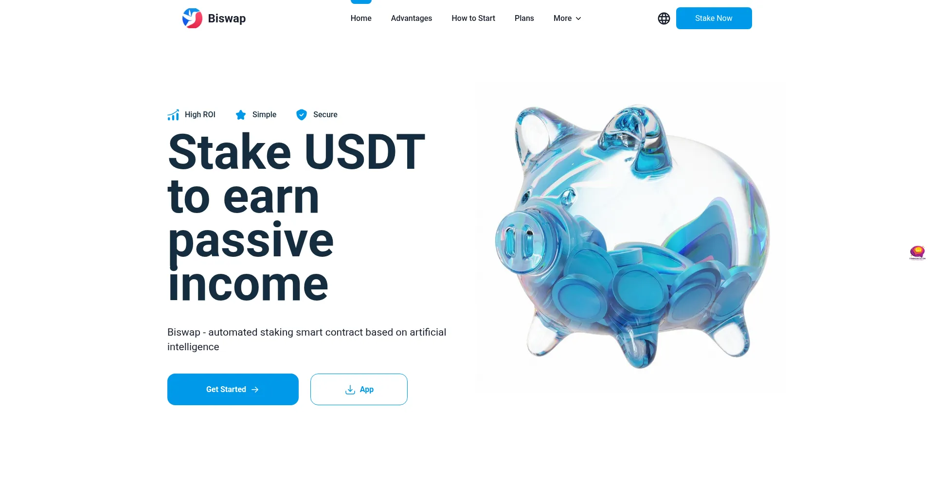 Website screenshot of Biswap.vip