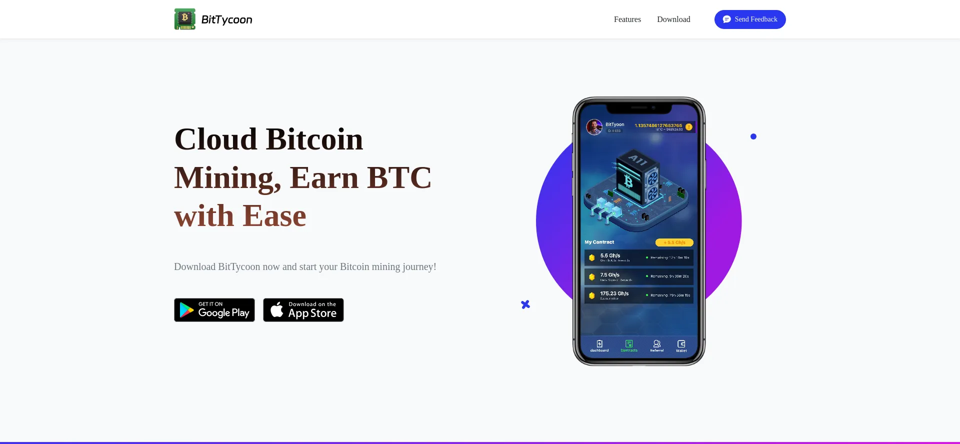 Website screenshot of Bit-tycoon.com