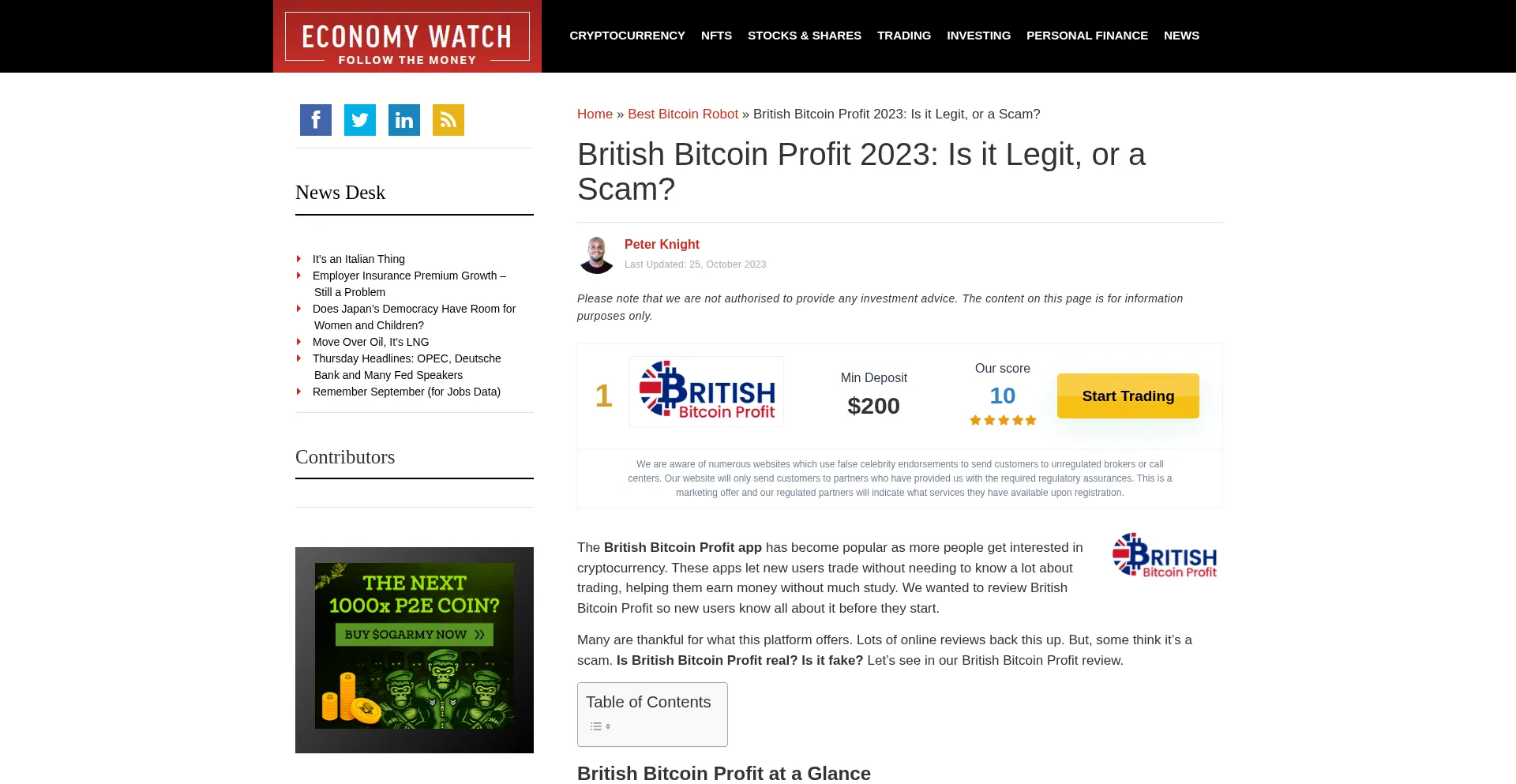 Bitcoininvesthub.com Screenshot