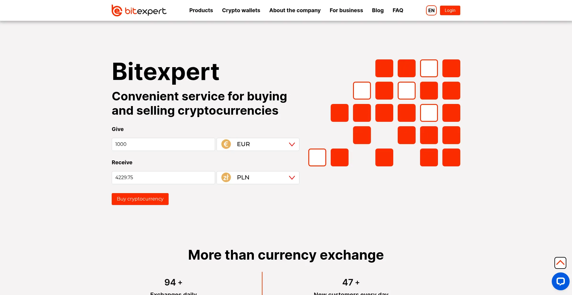 Website screenshot of Bitexpert.pro