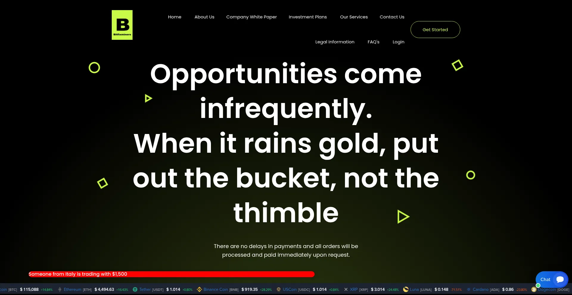 ¿És Seguro y Confiable Bitfixminers.com?