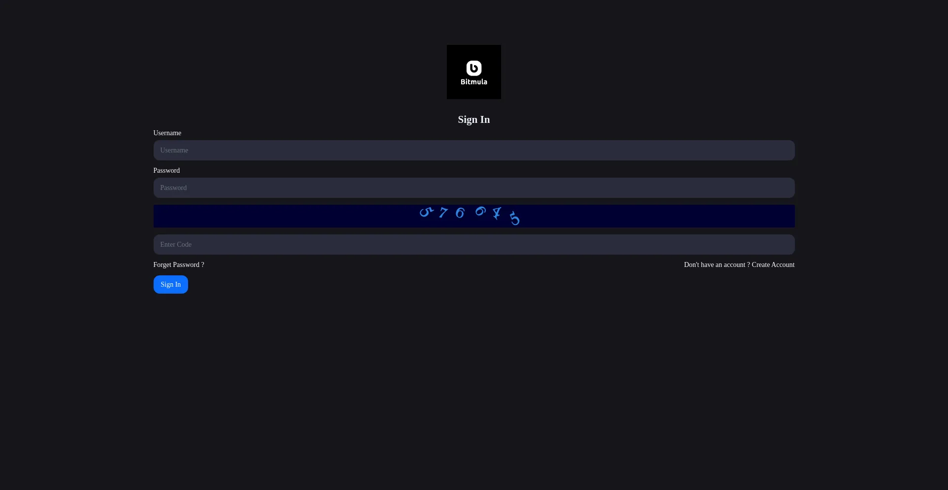 Website screenshot of Bitmula.net