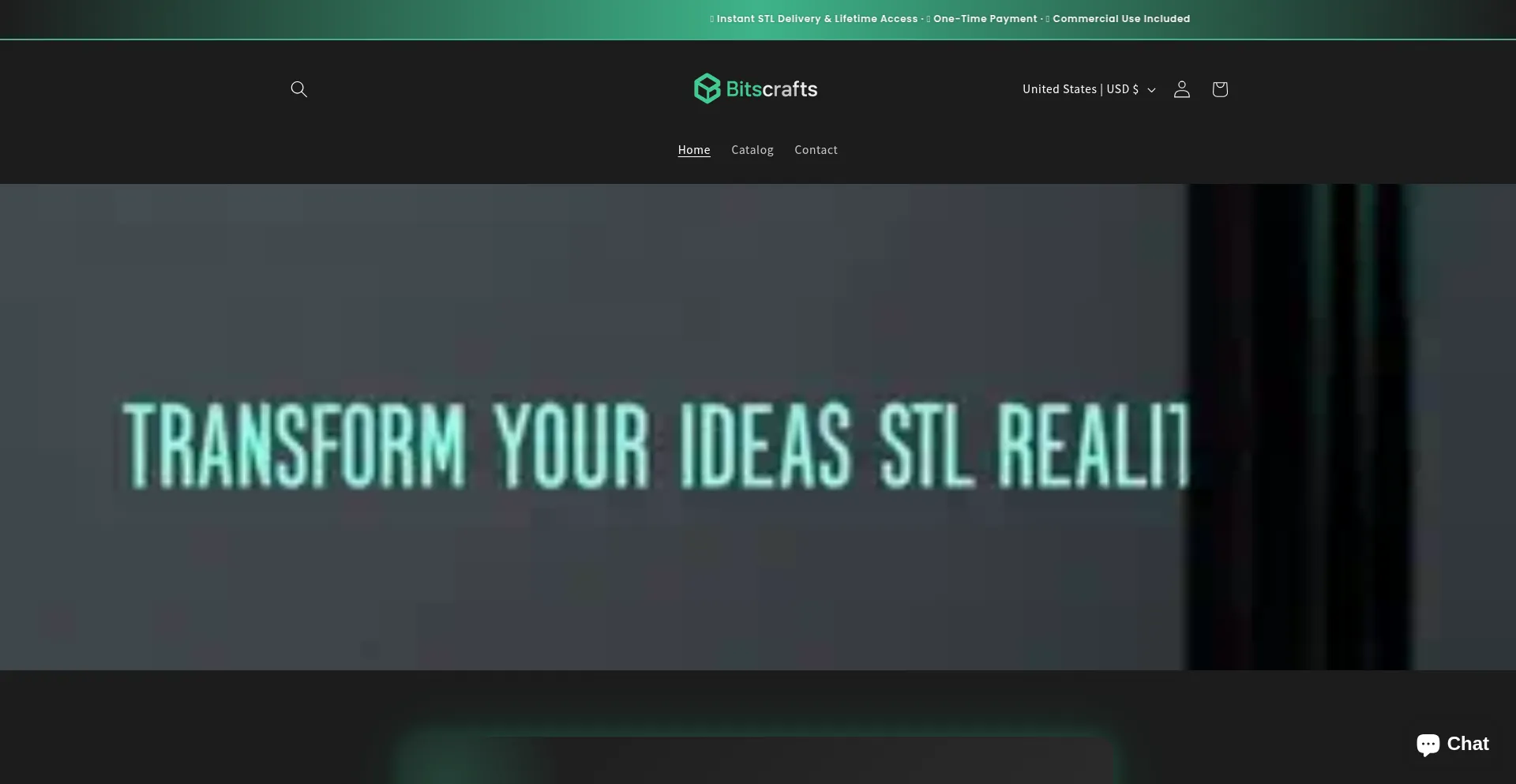 Website screenshot of Bitscrafts.com