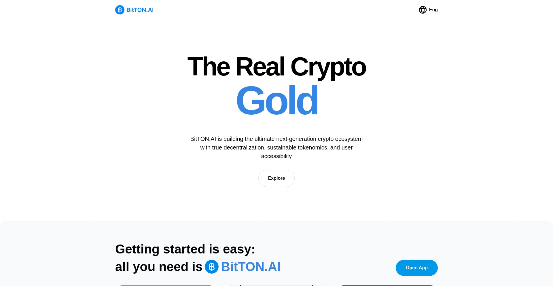 Website screenshot of Bitton.ai