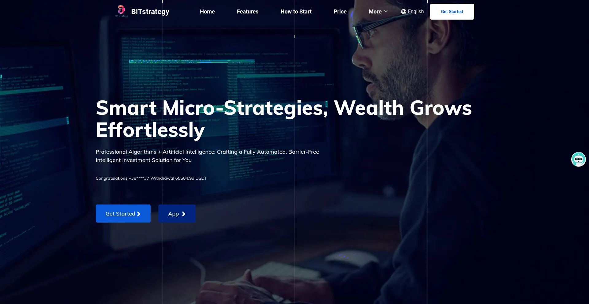 Website screenshot of Bitusdt.xyz