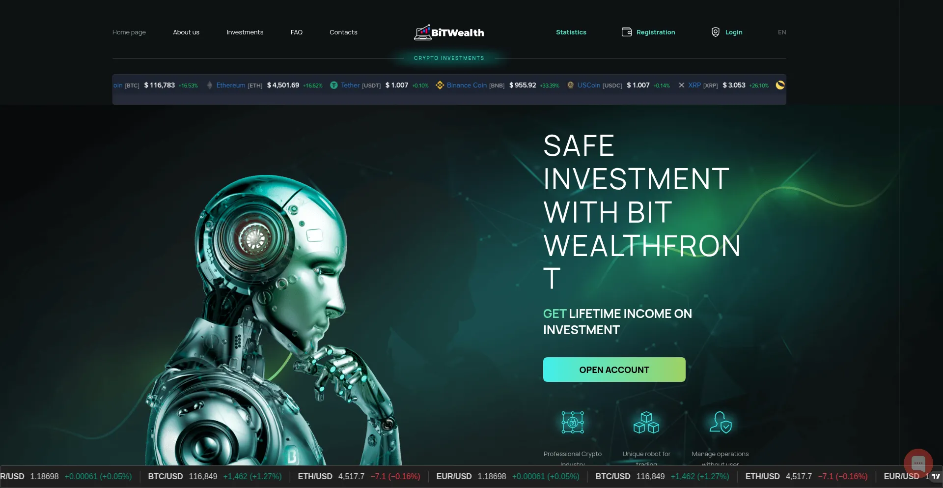 ¿És Seguro y Confiable Bitwealthfronts.com?