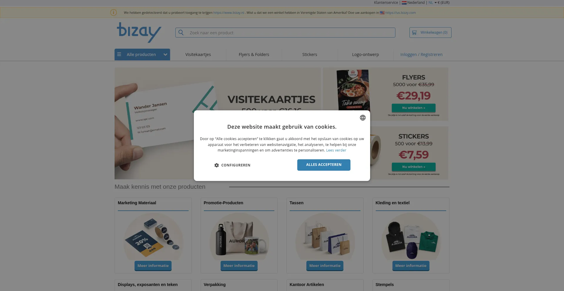Bizay.nl Screenshot