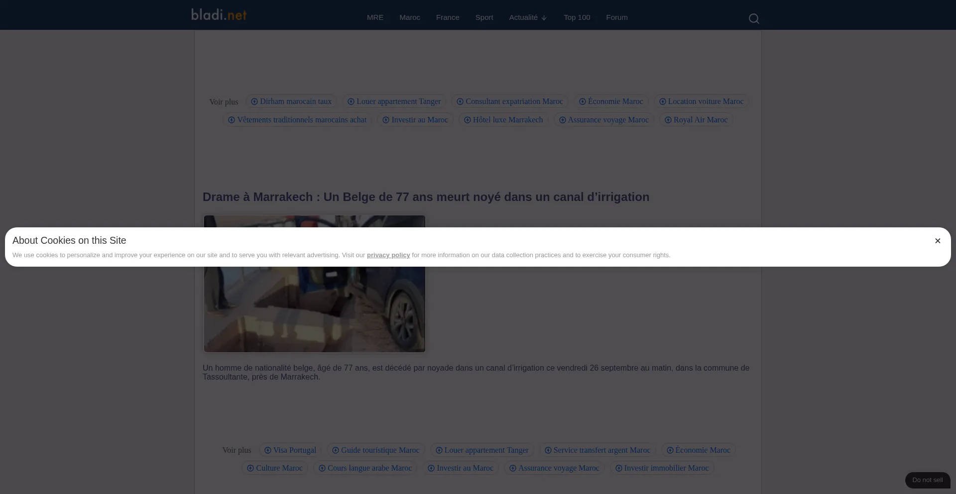 Bladi.net Screenshot