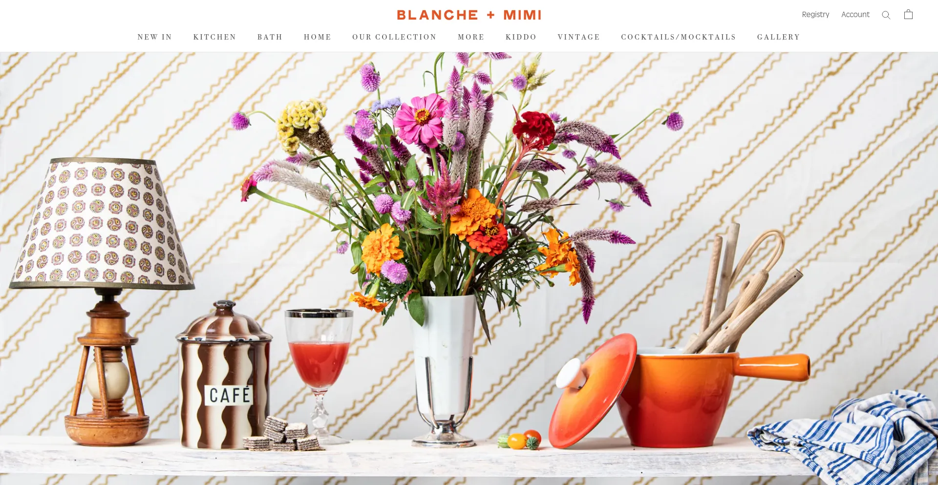 Website screenshot of Blancheandmimi.com