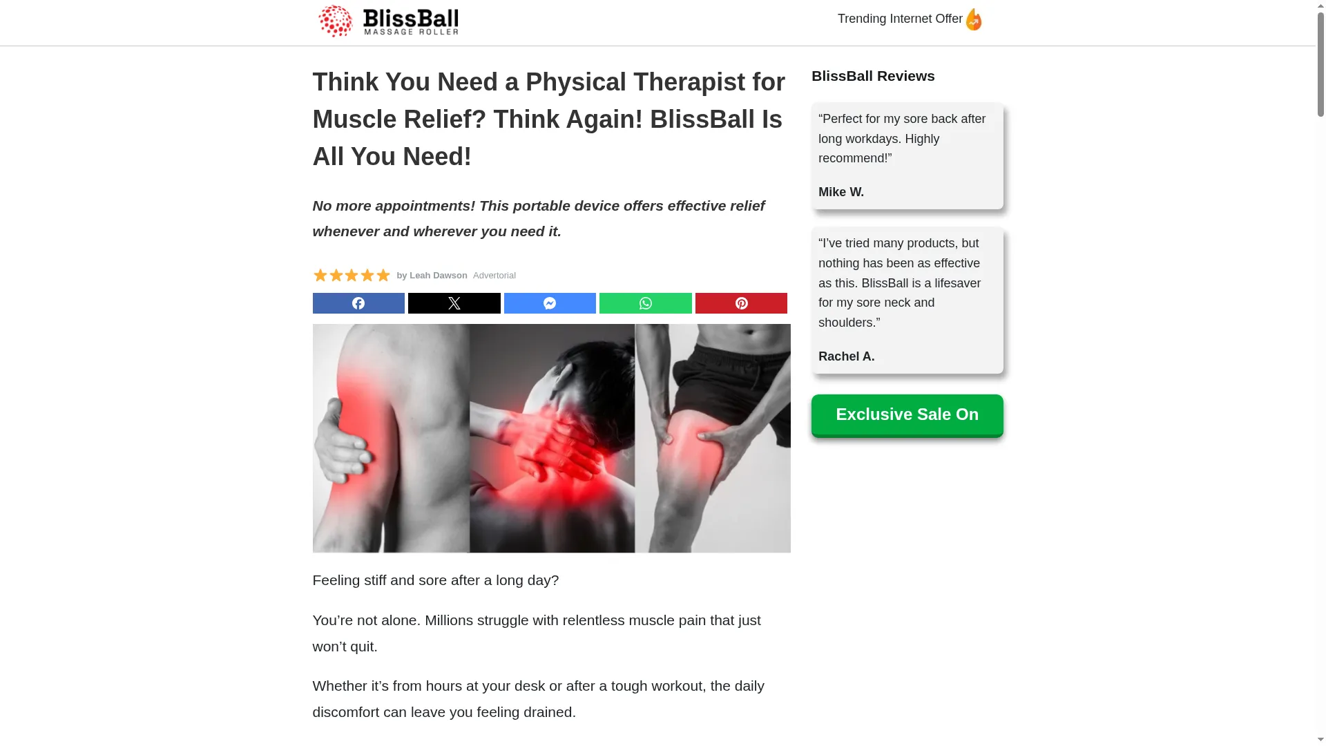 Blissballmassageroller.com