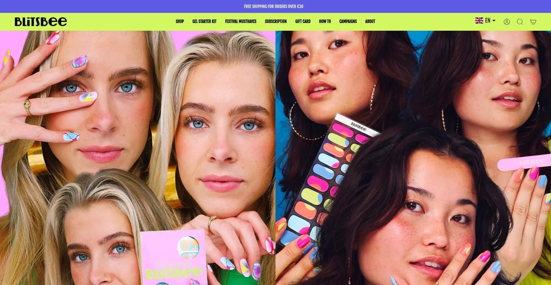 Website screenshot of Blitsbee.com
