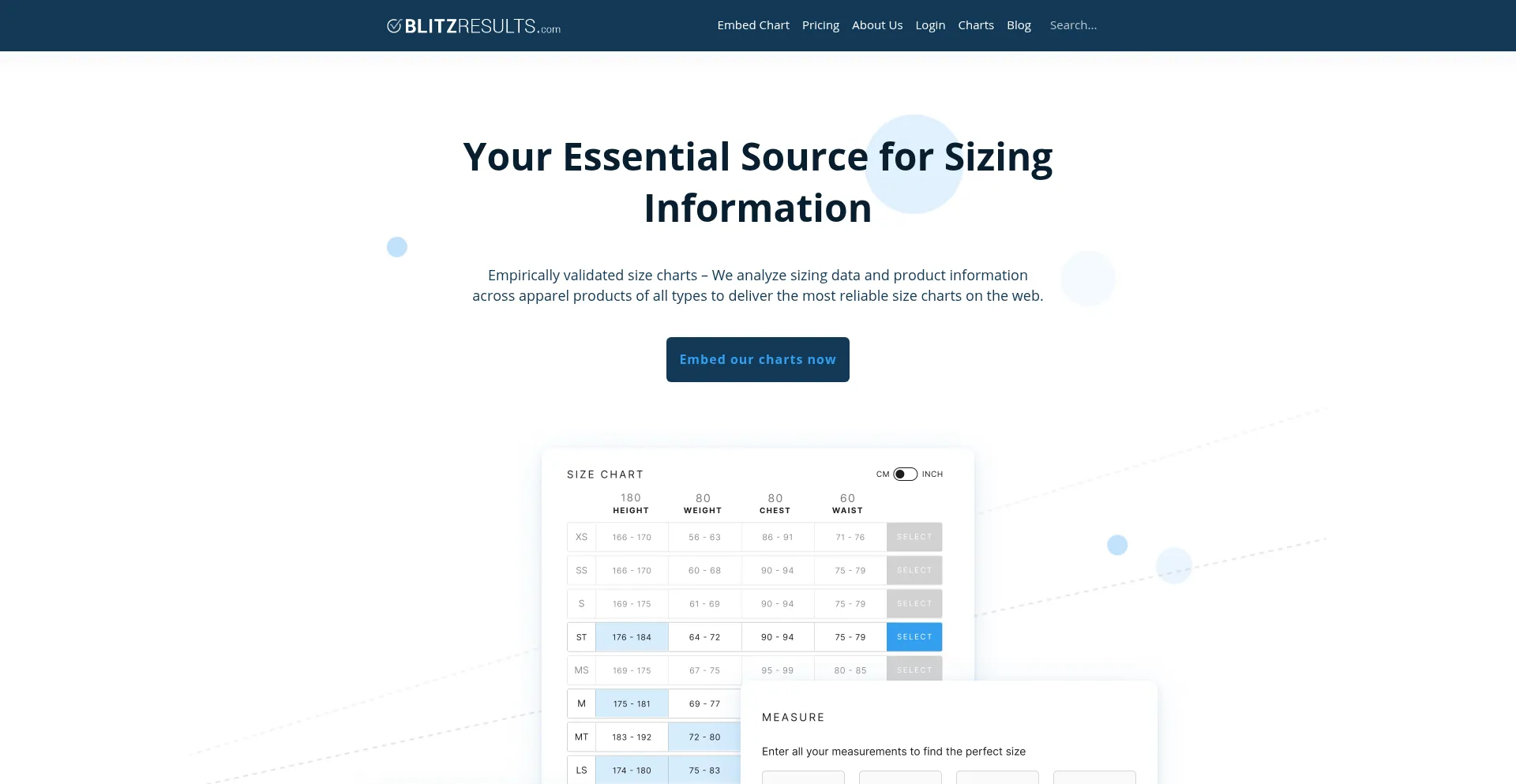 Website screenshot of Blitzresults.com