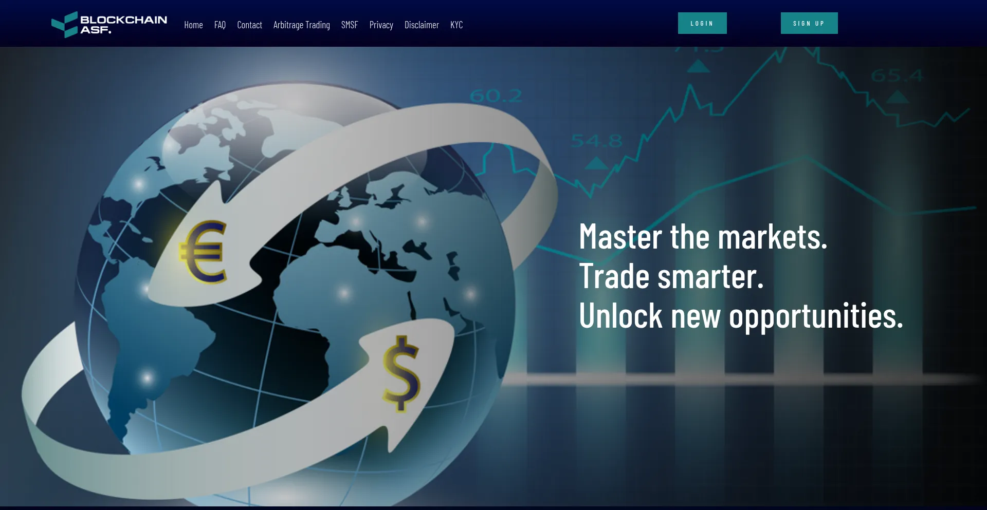 Website screenshot of Blockchain-asf.com