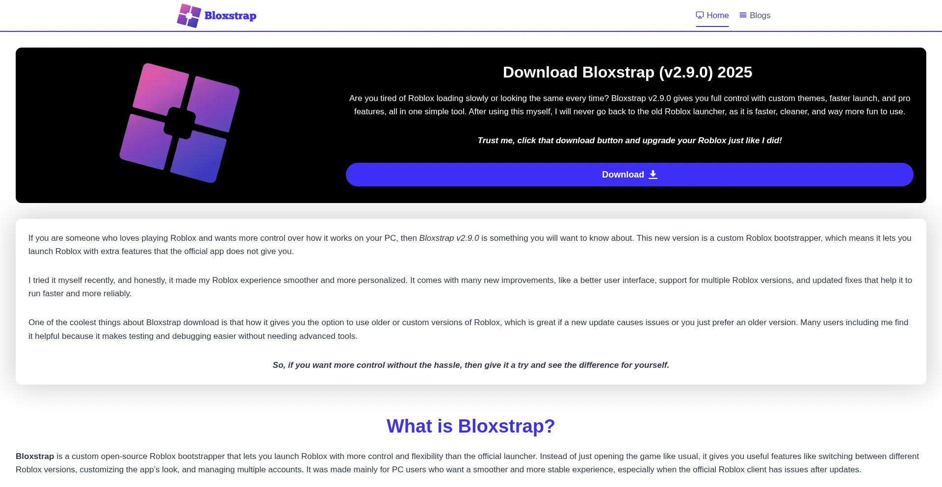 ¿És Seguro y Confiable Bloxstrappc.com?