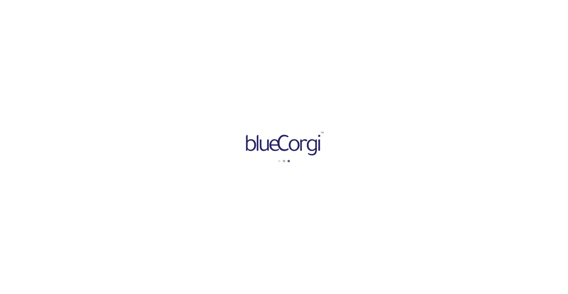 Website screenshot of Bluecorgi.com