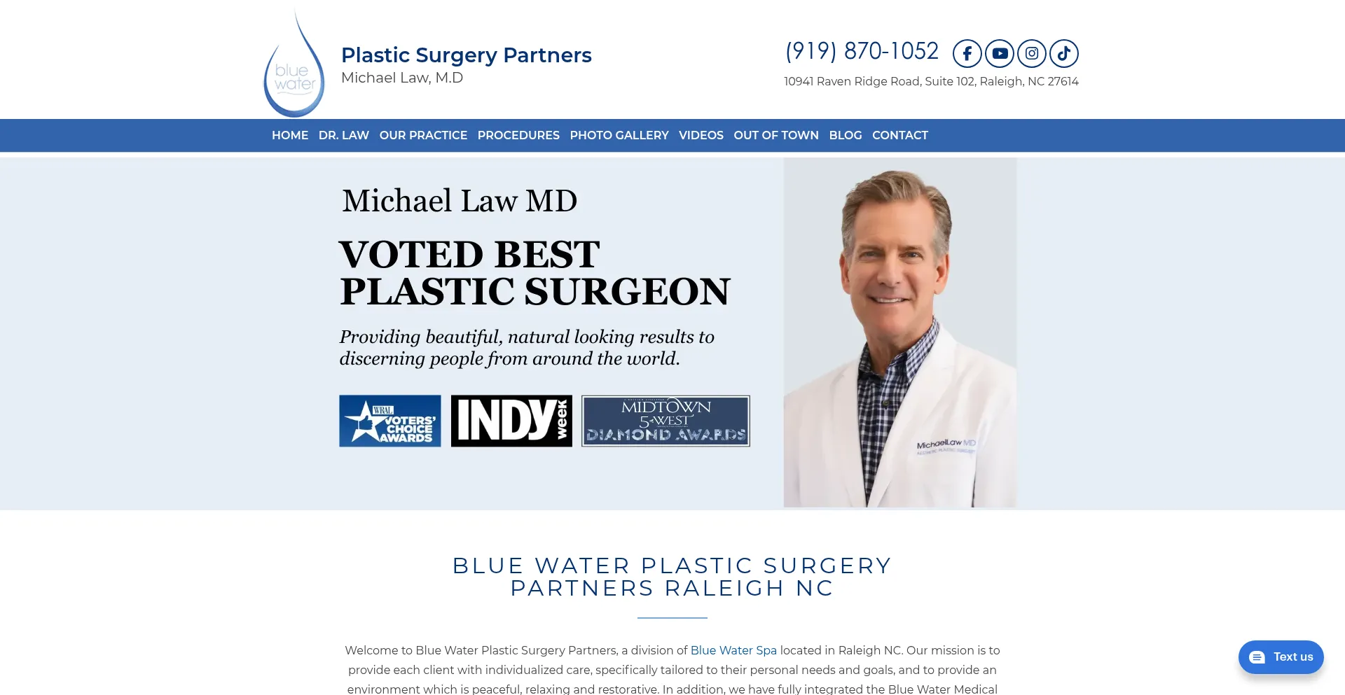¿És Seguro y Confiable Bluewaterplasticsurgerypartners.com?