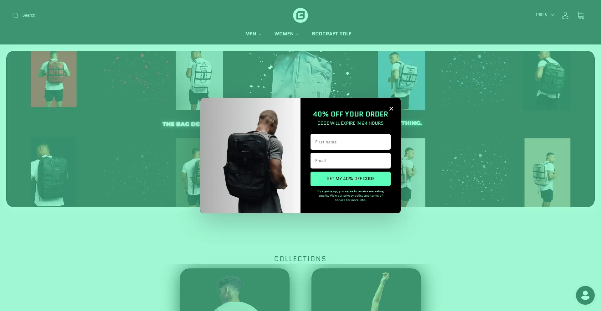 Website screenshot of Bodcraft.com