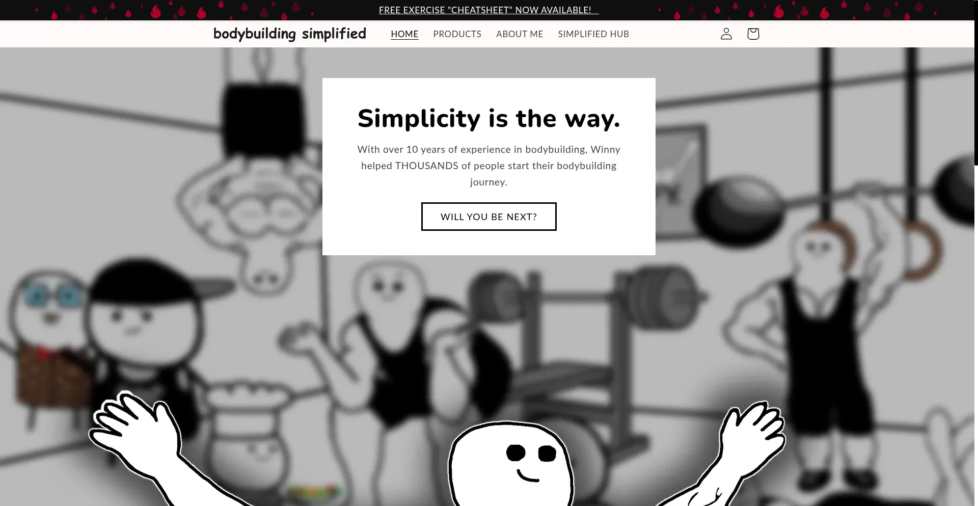 Bodybuildingsimplified.com Screenshot