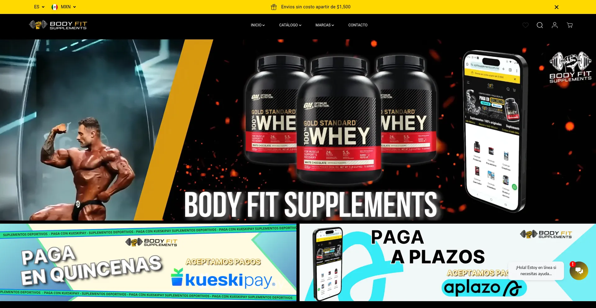 Bodyfitsupplements.com.mx Screenshot