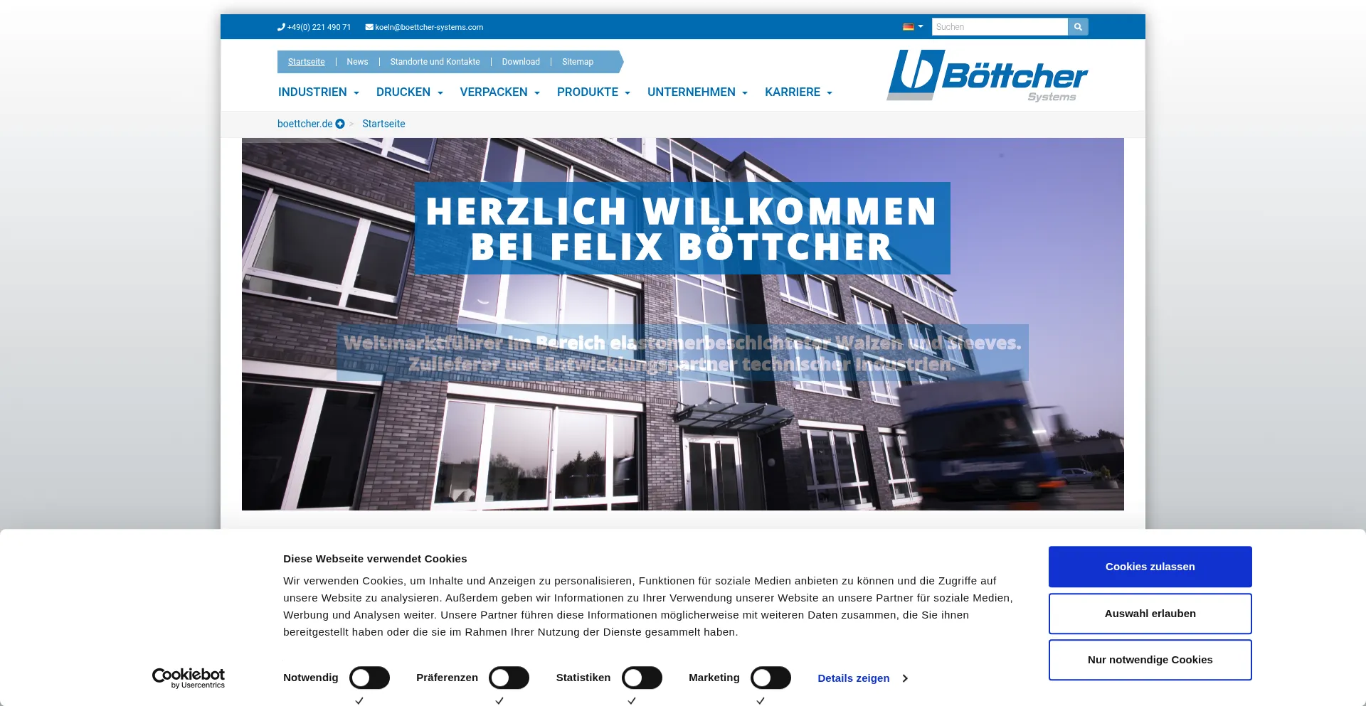 Boettcher.de Screenshot
