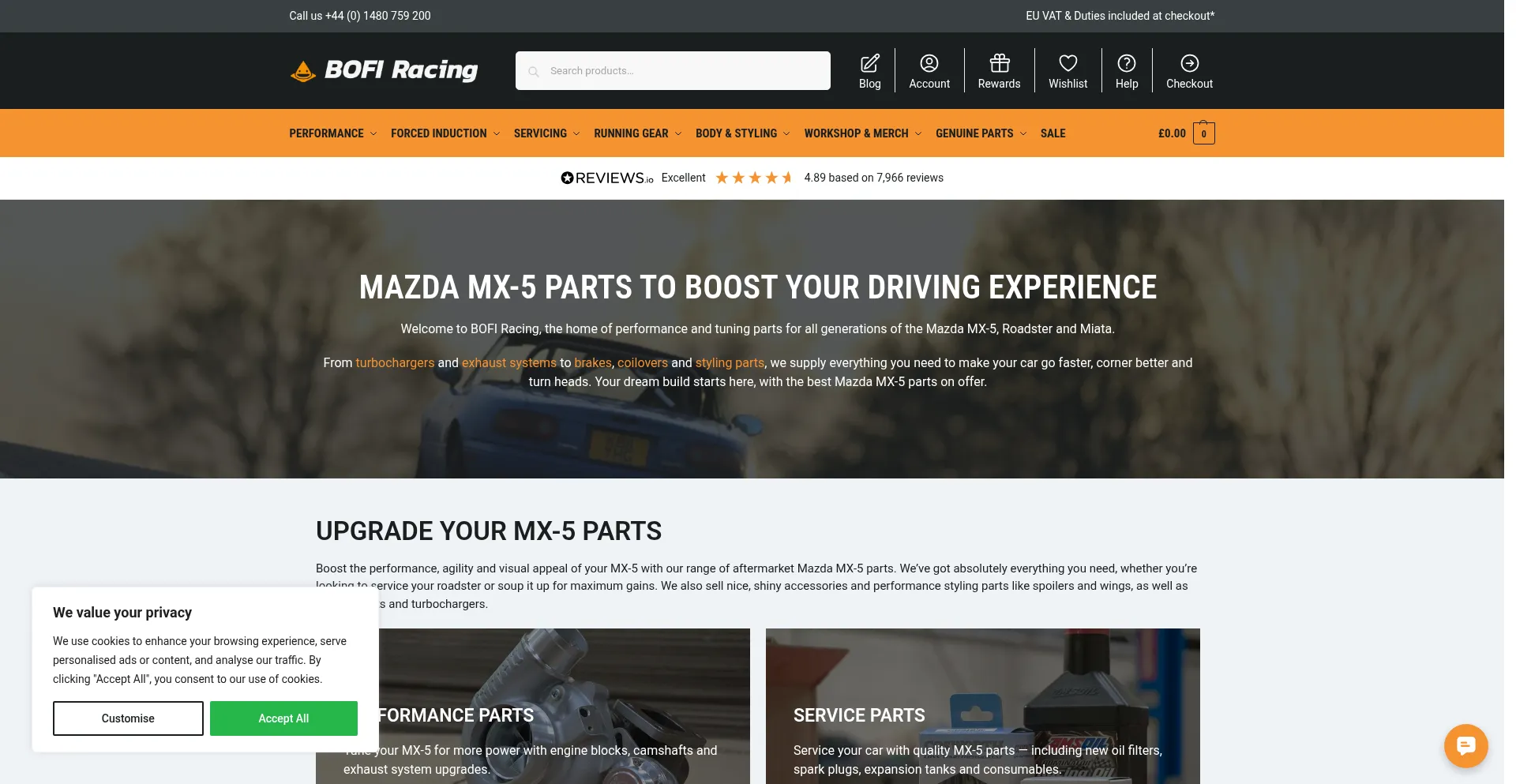 Bofiracing.co.uk Screenshot