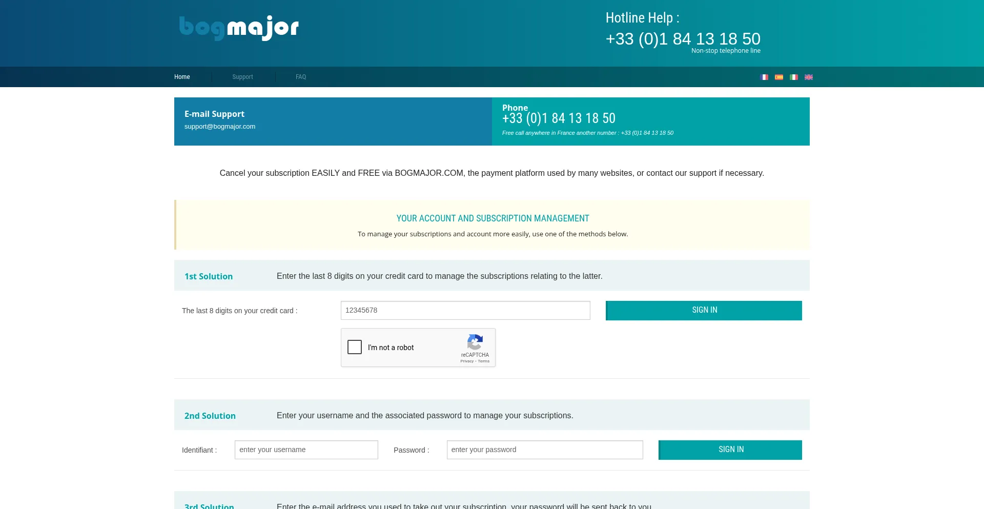¿És Seguro y Confiable Bogmajor.com?