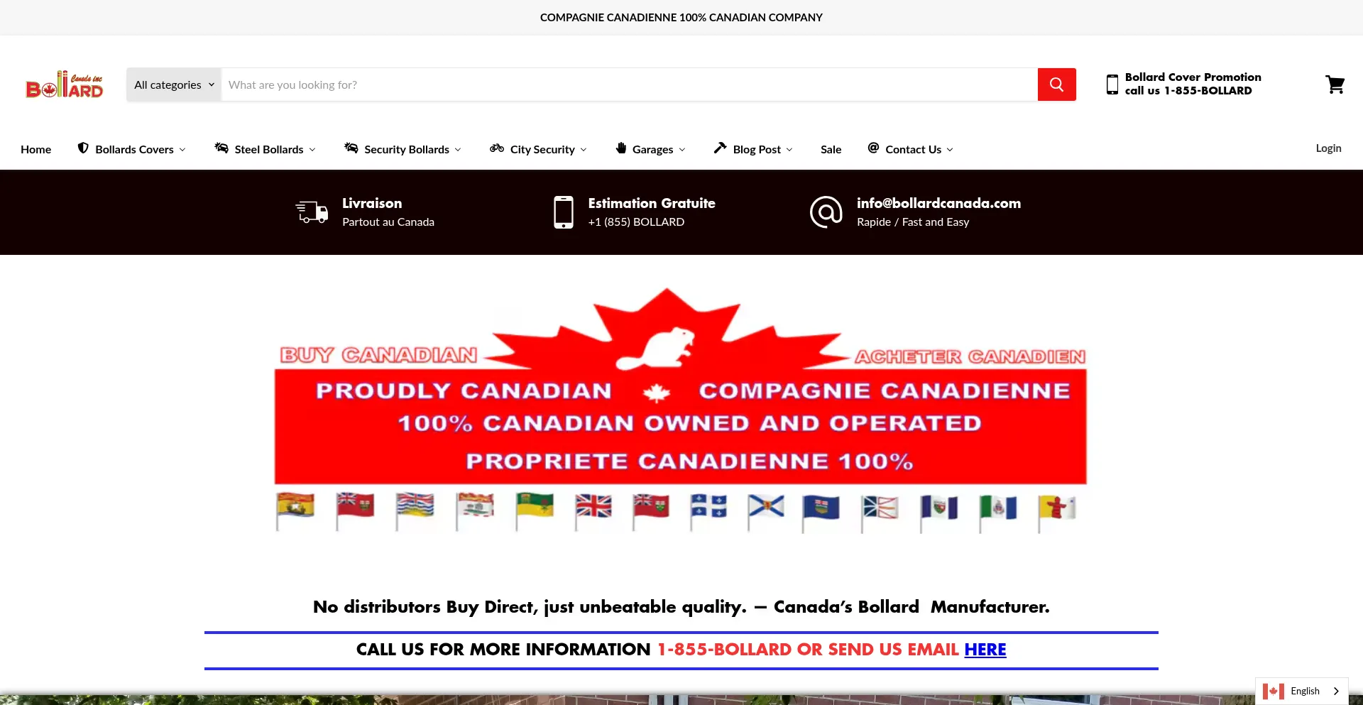 ¿És Seguro y Confiable Bollardcanada.com?
