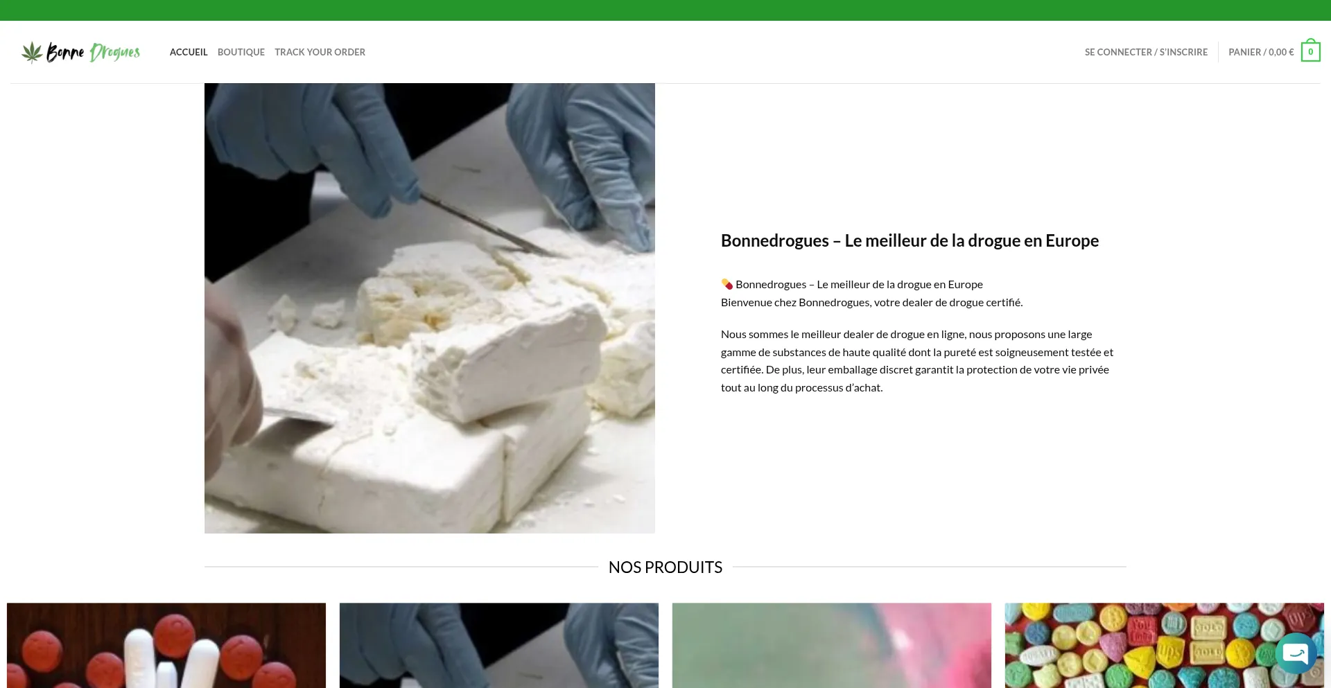Bonnedrogues.com Screenshot