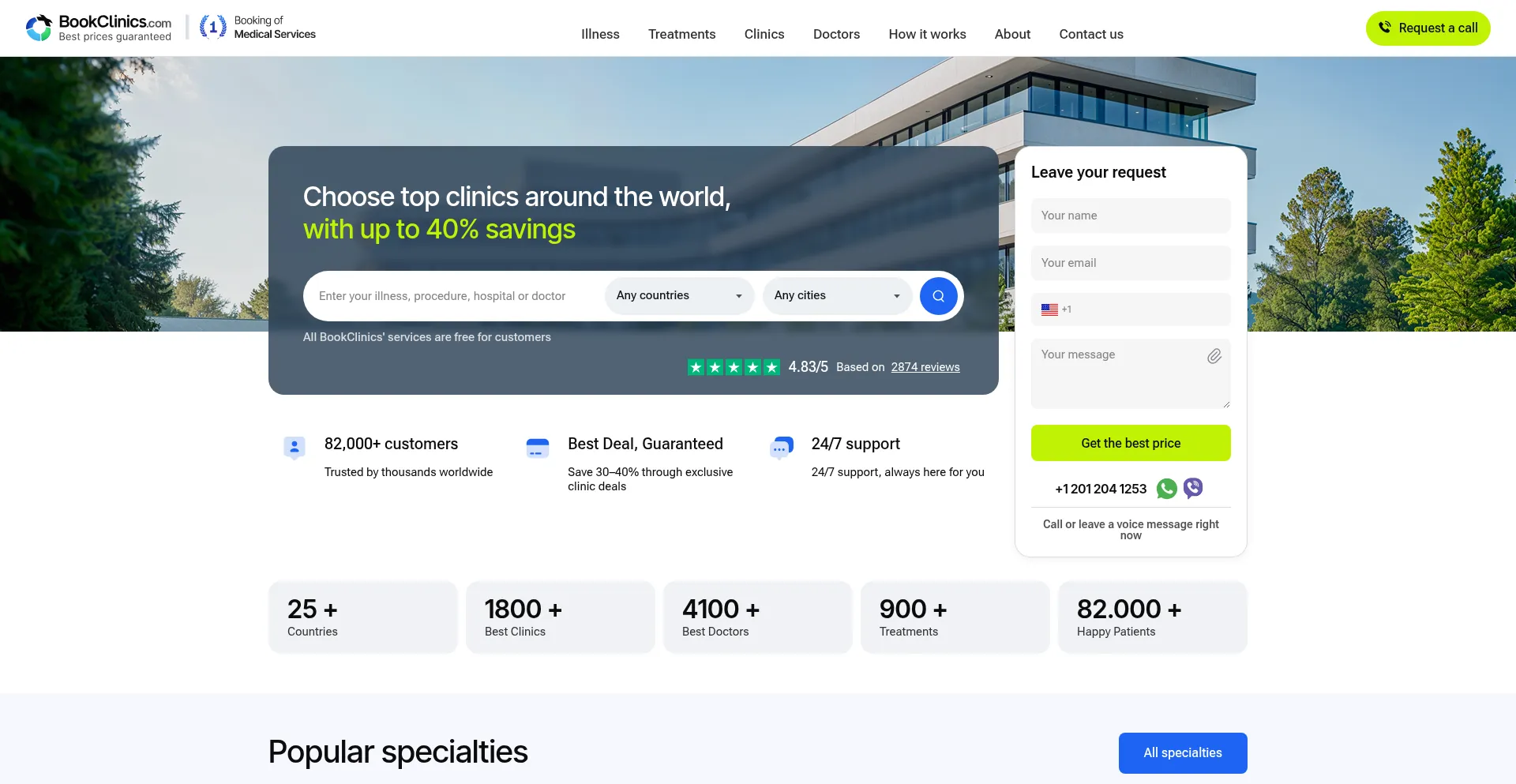 Bookclinics.com Screenshot