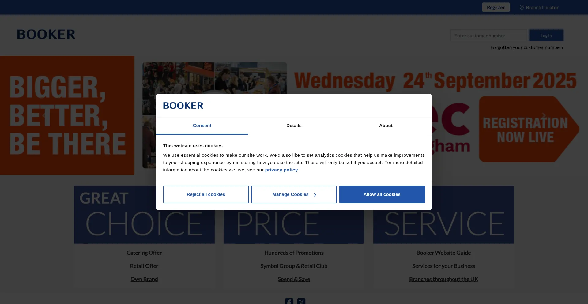 ¿És Seguro y Confiable Booker.co.uk?