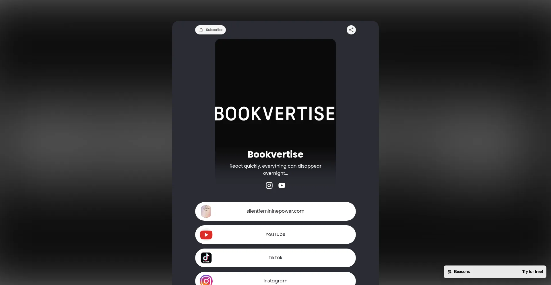 ¿És Seguro y Confiable Bookvertise.store?