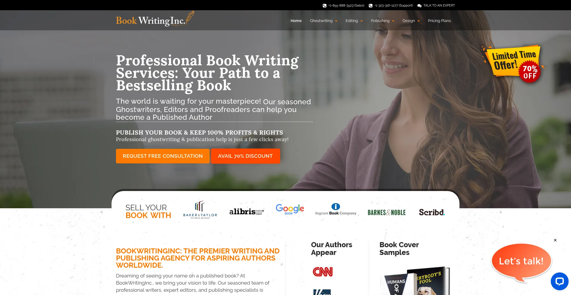 ¿És Seguro y Confiable Bookwritinginc.com?