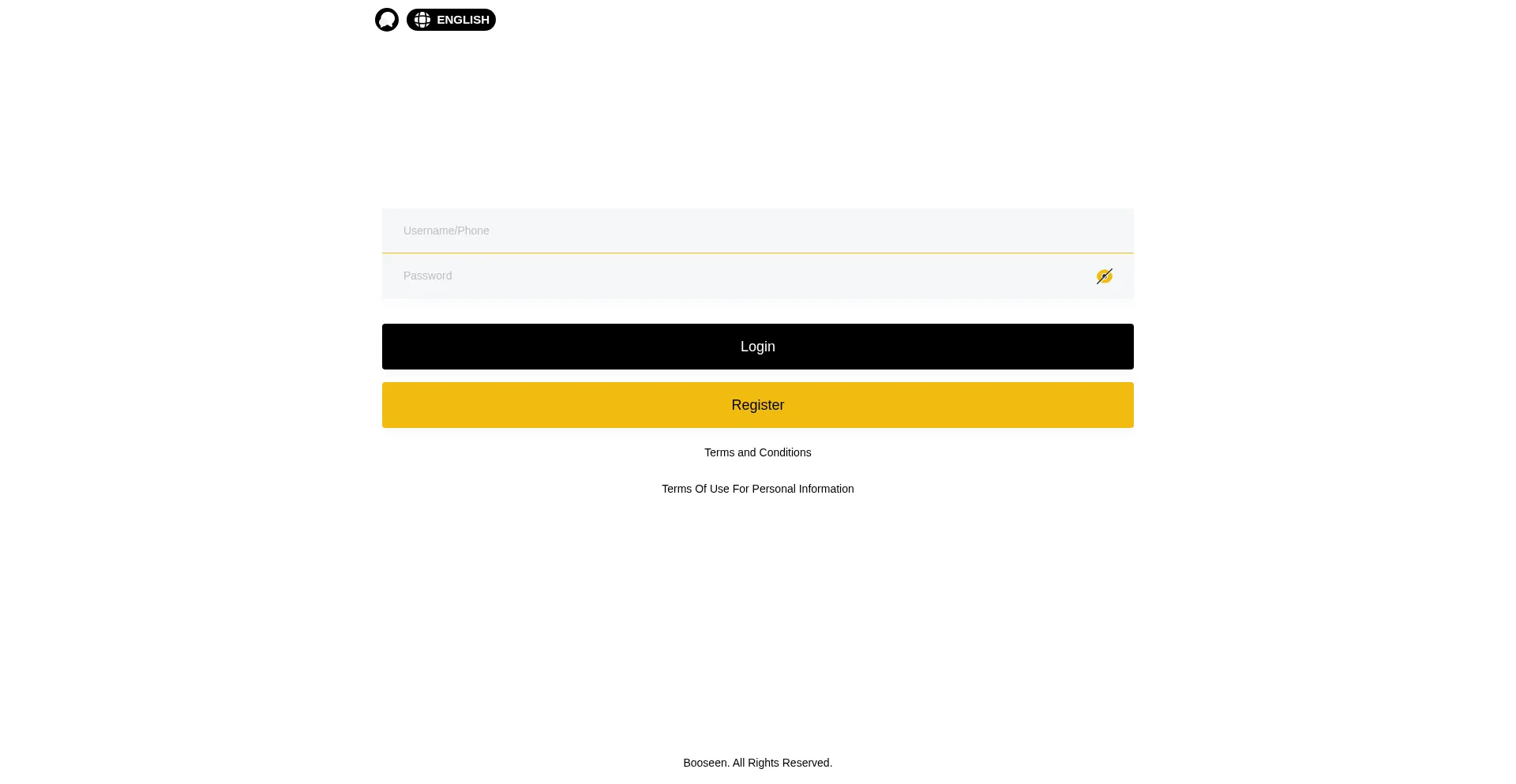 Website screenshot of Booseen.xyz