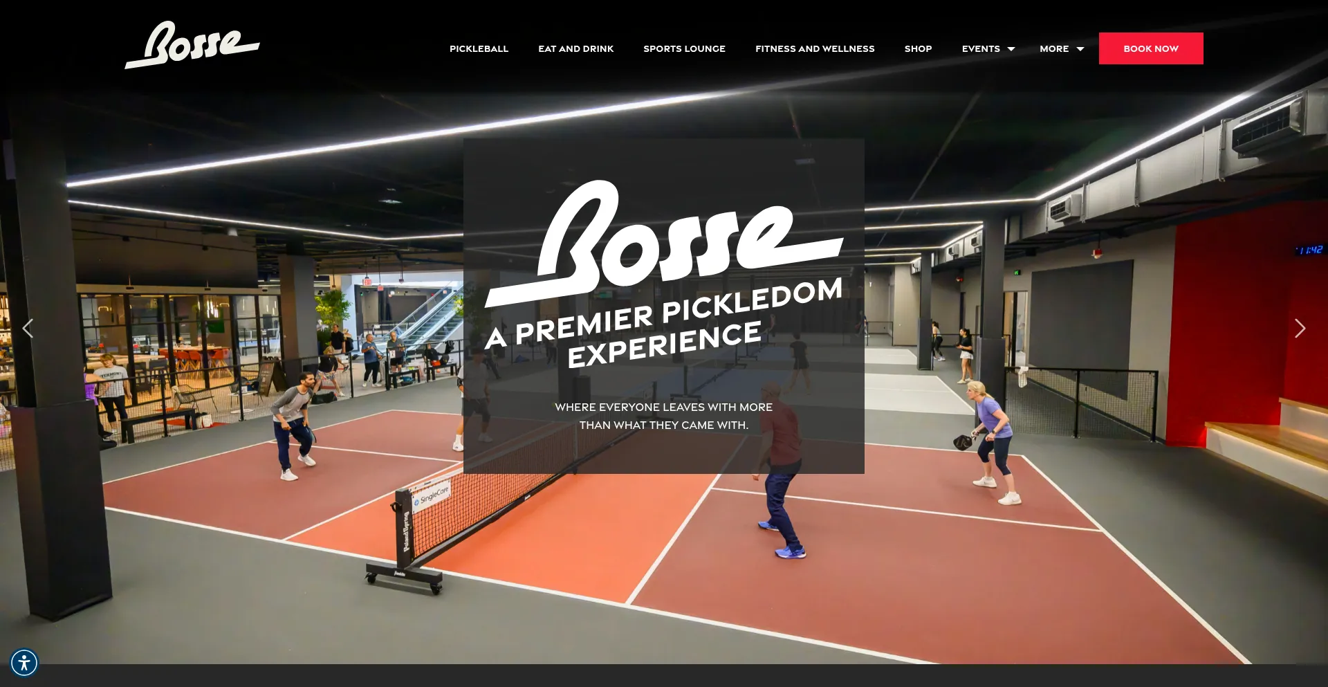 Website screenshot of Bosse.net