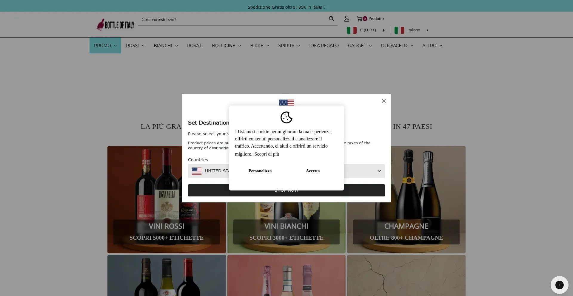 ¿És Seguro y Confiable Bottleofitaly.com?