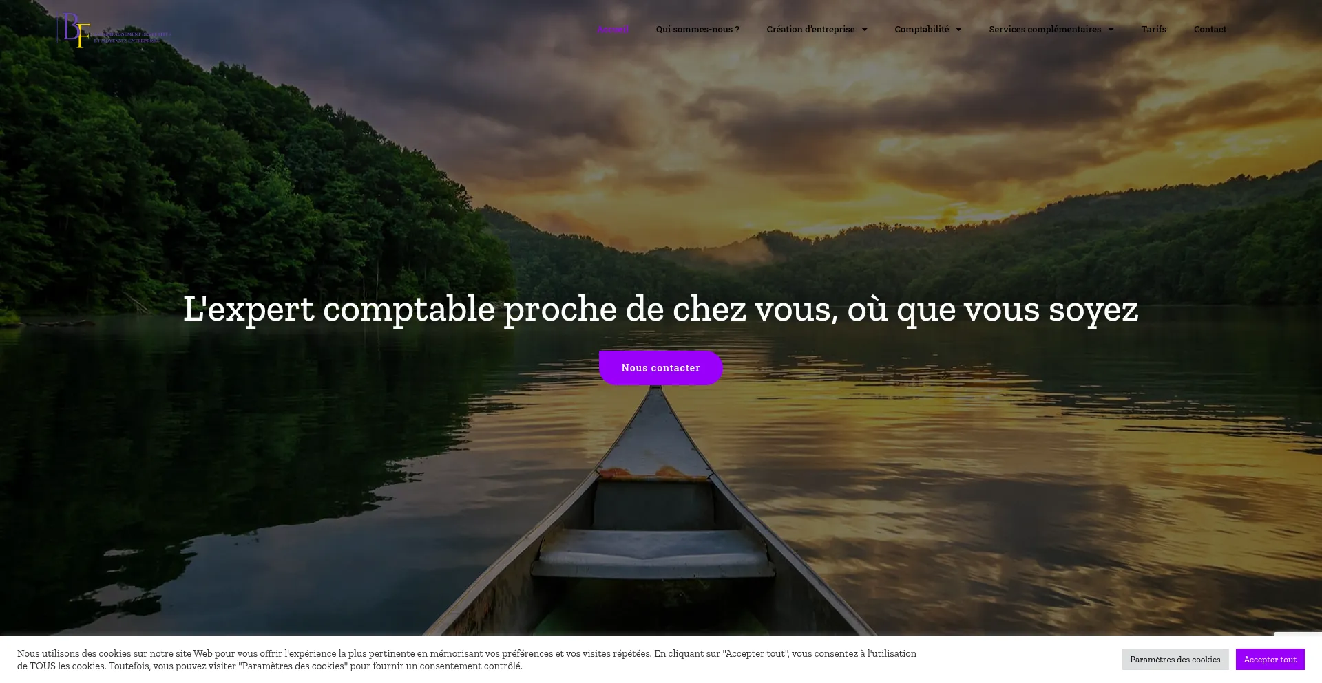 Website screenshot of Bourdatfinance.com