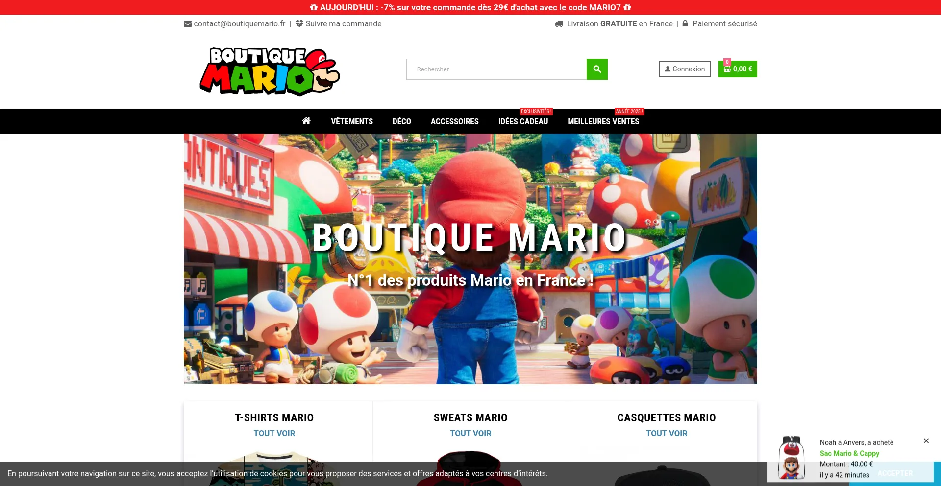 Boutiquemario.fr