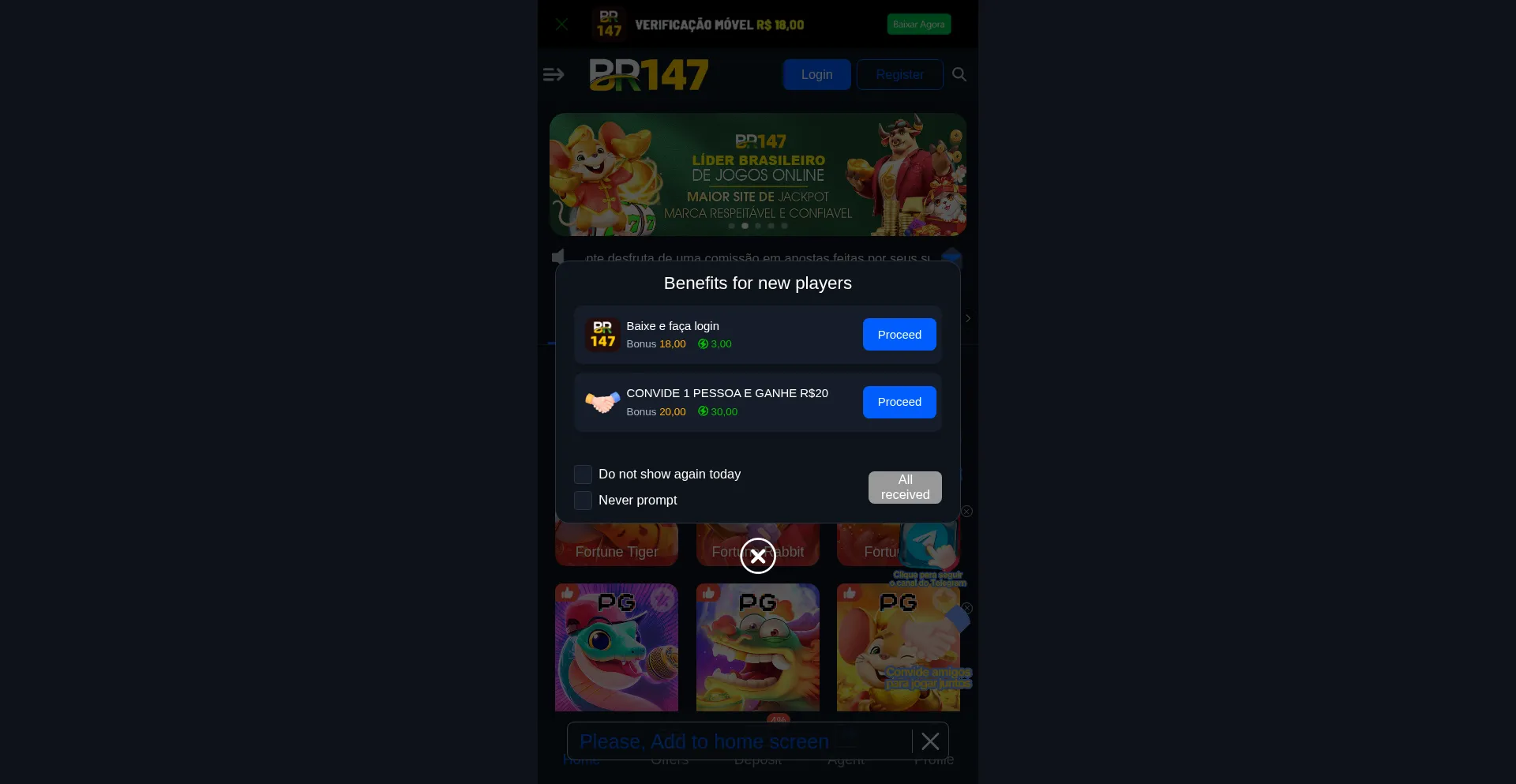 Website screenshot of Br147.com