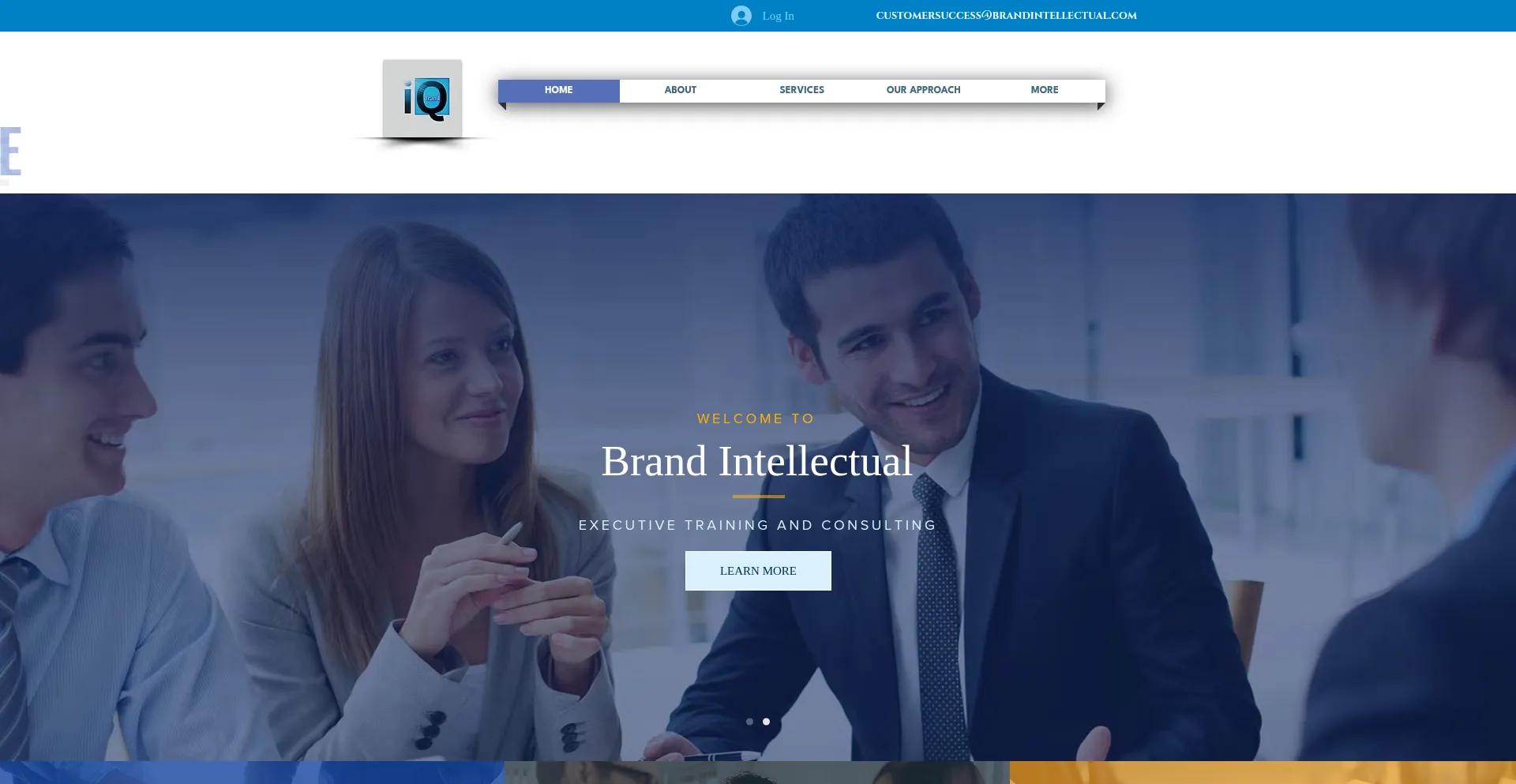 Website screenshot of Brandintellectual.com