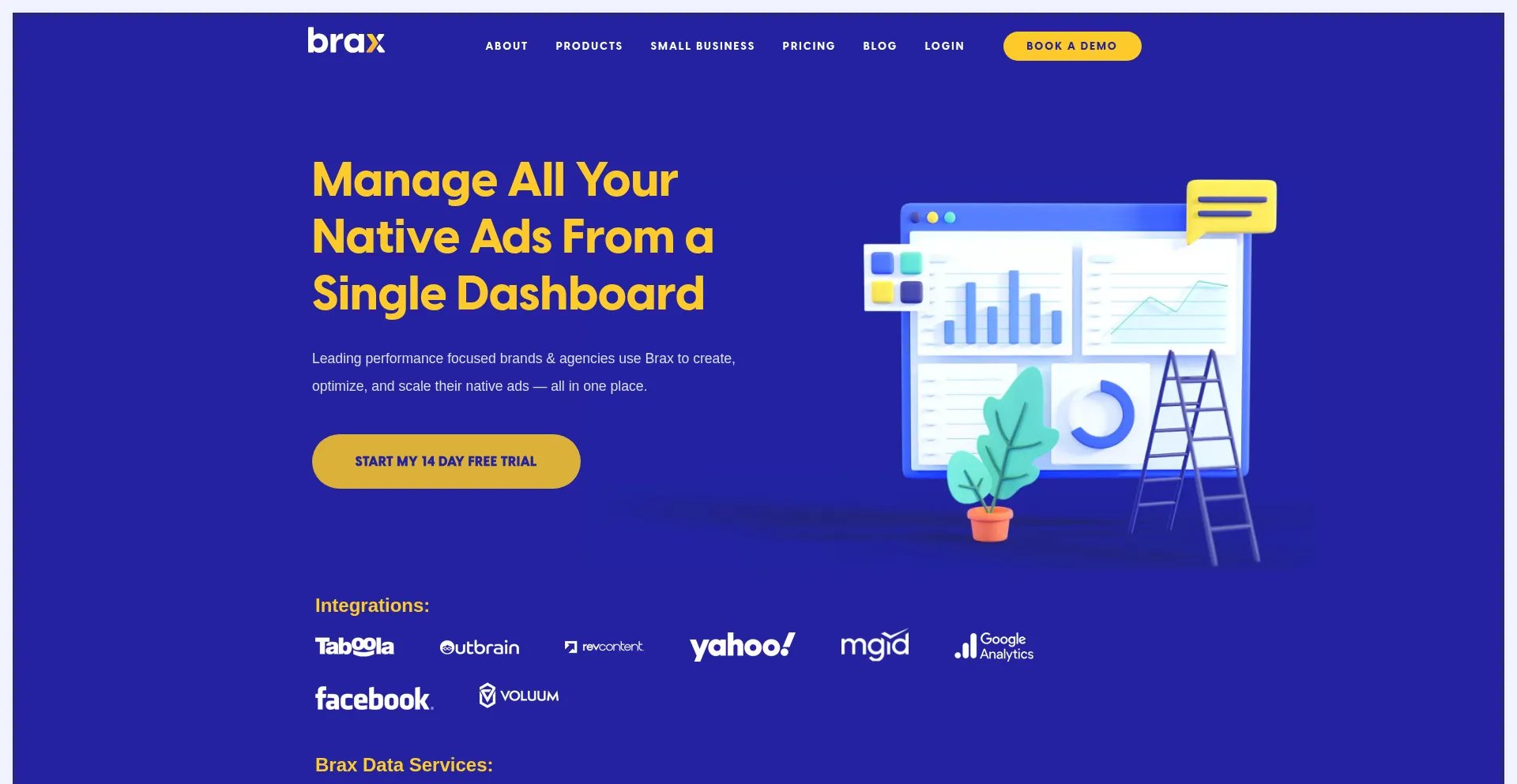 Website screenshot of Brax-software.net