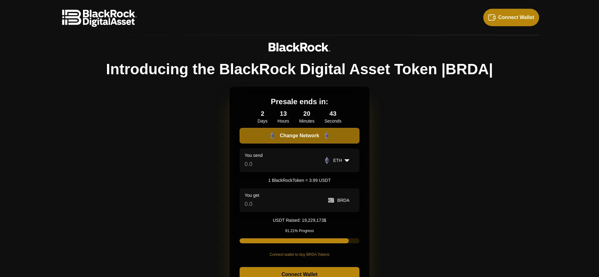 Website screenshot of Brda.io