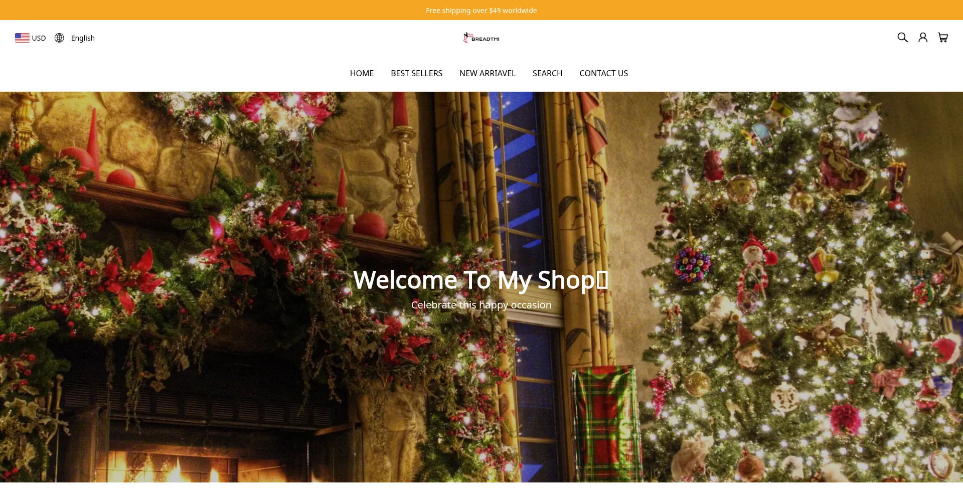 Website screenshot of Breadthi.com