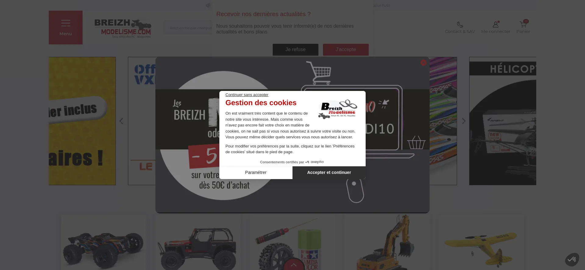 Website screenshot of Breizh-modelisme.com