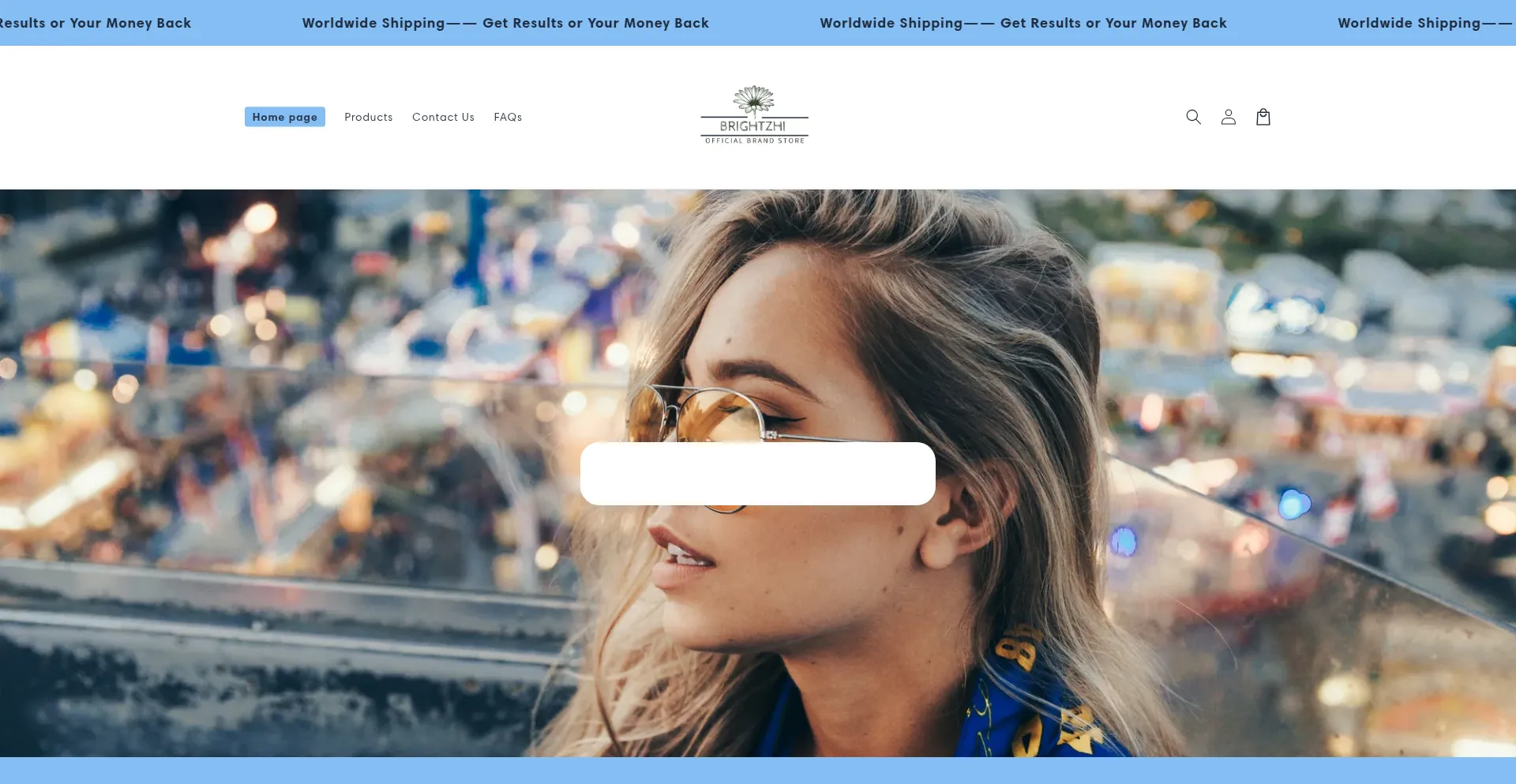 Website screenshot of Brightzhi.com